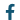 facebook logo in white on black background